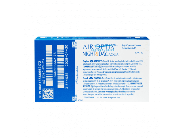 Air Optix® Night & Day® Aqua (3 лещи) месечни контактни лещи