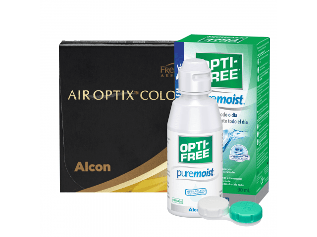 Air Optix® Colors - Сиво (Grey) - 1 леща Дишащи цветни контактни лещи (1 брой)