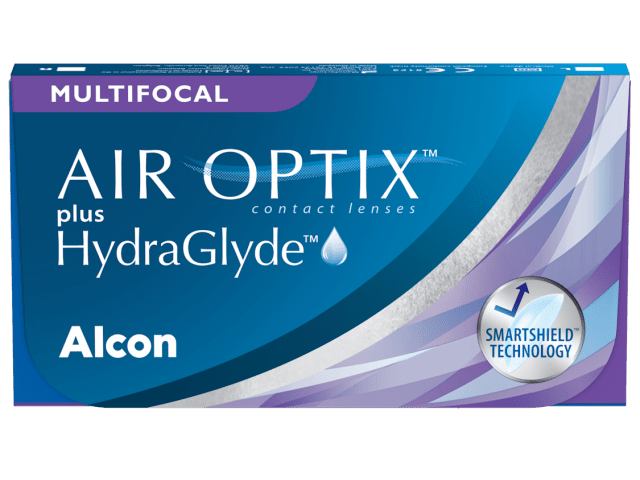 Air Optix® HydraGlyde® Multifocal (6 лещи + 1 леща подарък) мултифокални контактни лещи