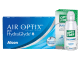 Air Optix® Plus HydraGlyde® (6 лещи) + Подарък разтвор Opti-Free Pure Moist 60 ml с контейнер месечни контактни лещи