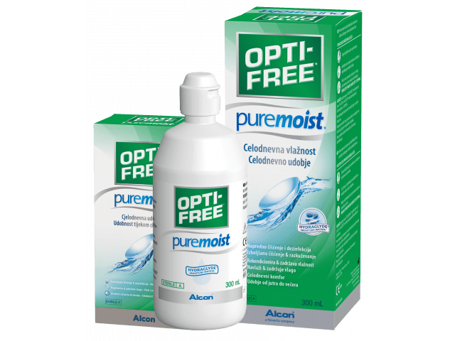 OPTI-FREE® PureMoist® 300 ml + 60 ml разтвор за лещи