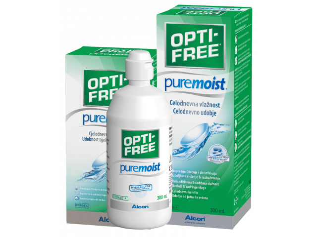 OPTI-FREE® PureMoist® 300 ml + 90 ml разтвор за лещи