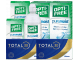 TOTAL30® (8 + 8 лещи) + 2 Разтворa Opti-Free Pure Moist 300 + 60 ml и Подарък - 2 Несесера TOTAL30 Пакет с TOTAL 30