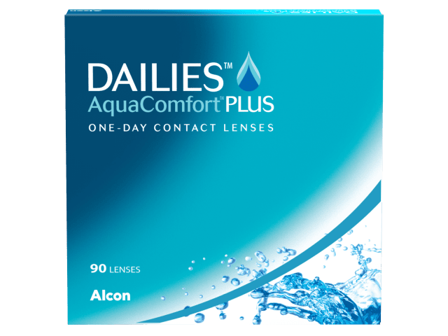 Dailies® Aqua Comfort Plus® (90 лещи + 10 подарък) Еднодневни контактни лещи (90 броя)