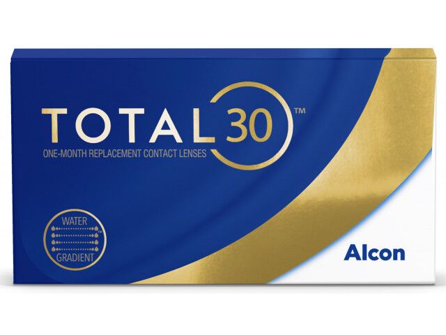 TOTAL30® (3 лещи + 1 брой подарък) месечни контактни лещи