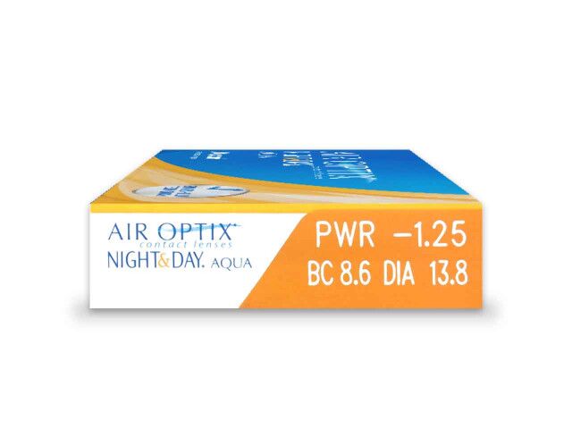 Air Optix® Night & Day® Aqua (3 лещи) месечни контактни лещи