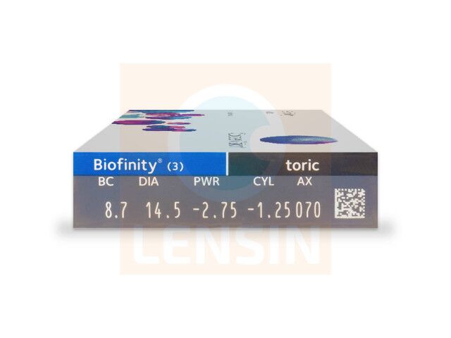 Biofinity® Toric (3 лещи) астигматични контактни лещи